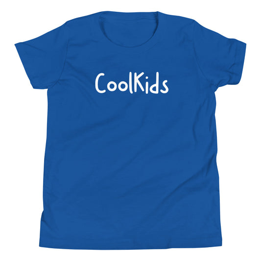 Youth Short Sleeve CoolKids T-Shirt - White Letters